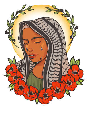Guadalupe de Palestina - Digital Painting (2024)