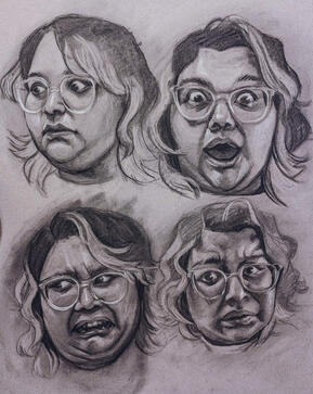 Self Portraits in Charcoal (2023)